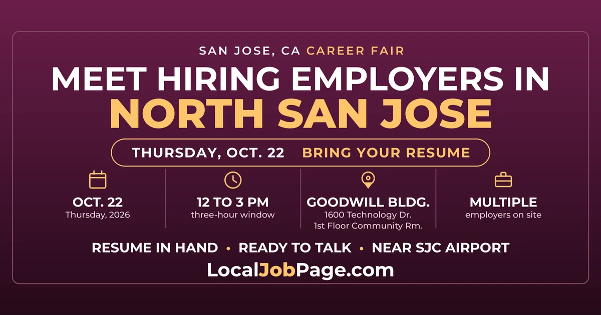 JobTrain Career Fair October 22 Brings Employers to North San Jose