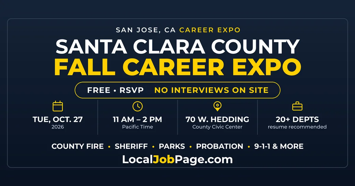 Santa Clara County Fall Career Expo Comes to San Jose October 27